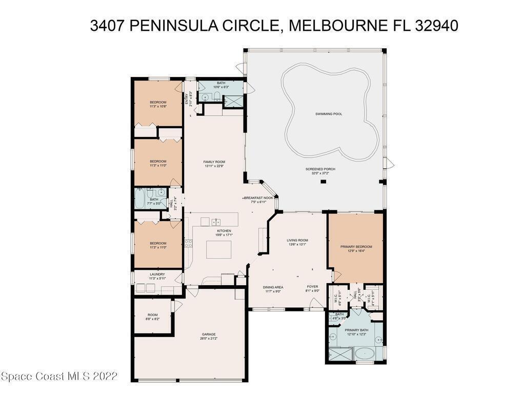 3407  Peninsula Circle, Melbourne, Florida 32940